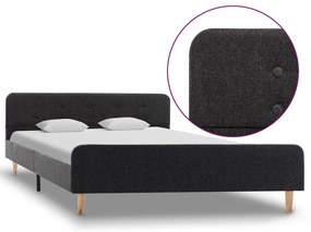 vidaXL Πλαίσιο Κρεβατιού Σκούρο Γκρι 140 x 200 εκ. από Λινάτσα