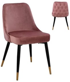 Καρέκλα Serenity HM8527.02 Apple 51Χ58Χ83Υ εκ. Σετ 2τμχ Velvet, Metal