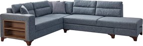 Corner Sofa-Bed Tloft Left - Grey Grey