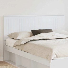 vidaXL Κεφαλάρι με κεφαλάρι Λευκό 160 cm Επεξεργασμένο ξύλο