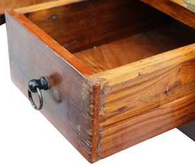 vidaXL Τραπεζάκι Σαλονιού με Συρτάρια 90x45x35 εκ. Ανακυκλωμένο Ξύλο