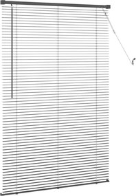 vidaXL Βενετσιάνικη Σκίαση Ασημί Γκρι 150 x 100 cm PVC