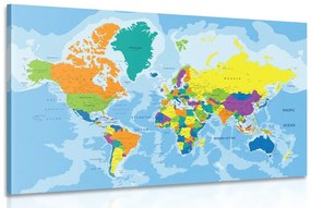 Έγχρωμος παγκόσμιος χάρτης εικόνας
