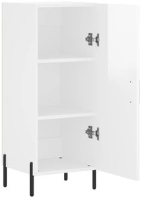 vidaXL Ντουλάπι Γυαλιστερό Λευκό 34,5x34x90 εκ. Επεξεργασμένο Ξύλο