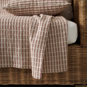 Ριχτάρι Πολυθρόνας (180x180) Gofis Home Elysia Silver Dusty Rust 531/02