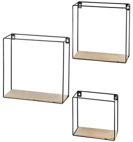 Ράφι παλτών Max Home Σίδερο Ξύλο MDF (4 Μονάδες)