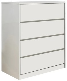 Συρταριέρα Kuanger pakoworld mdf σε λευκή απόχρωση 80x40x89εκ