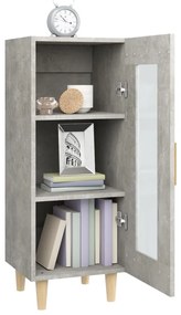 vidaXL Ντουλάπι Γκρι Σκυροδέματος 34,5x34x90 εκ. Επεξεργασμένο Ξύλο