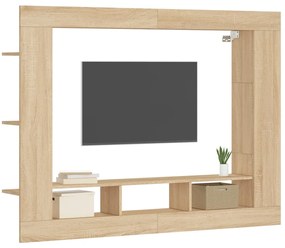 vidaXL Έπιπλο Τηλεόρασης Sonoma Δρυς 152x22x113 εκ. Επεξεργασμένο Ξύλο