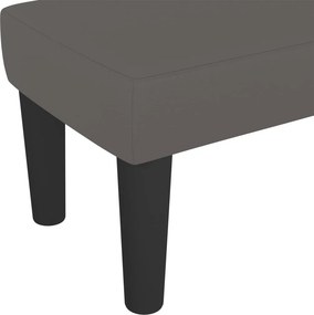 vidaXL Πάγκος Γκρι 100x30x30 εκ. από Συνθετικό Δέρμα