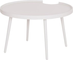 ΤΡΑΠΕΖΙ ΜΕΣΗΣ ΣΤΡΟΓΓΥΛΟ ΕΞ.ΧΩΡΟΥ TEROC HM6434.02 ΑΛΟΥΜΙΝΙΟ ΛΕΥΚΟ Φ70x44Υεκ