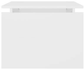 Τραπεζάκι Σαλονιού Λευκό 68 x 50 x 38 εκ. από Μοριοσανίδα - Λευκό