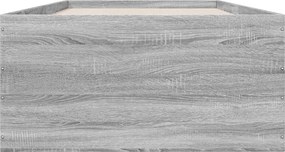 vidaXL Κρεβάτι δαπέδου Γκρι Sonoma 80 x 200 cm Επεξεργασμένο Ξύλο