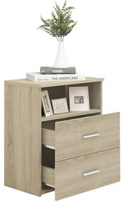 vidaXL Κομοδίνο Sonoma Δρυς 50 x 32 x 60 εκ.
