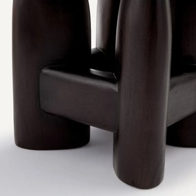 Βοηθητικό τραπεζάκι από μασίφ ξύλο τικ, Bisco