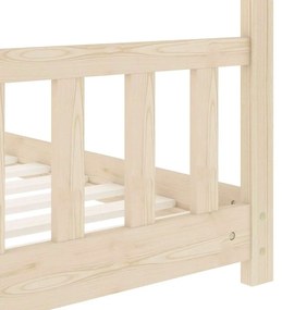 vidaXL Πλαίσιο Κρεβατιού Παιδικό 80 x 160 εκ. Μασίφ Ξύλο Πεύκου