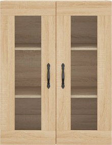 vidaXL Ντουλάπι Sonoma δρυς 69,5 x 34 x 180 εκ. από Επεξεργασμένο Ξύλο