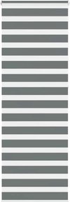 vidaXL Ζέβρα τυφλή Σκούρο Γκρι Πλάτος υφάσματος 70,9 εκ. Πολυεστέρας