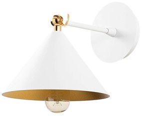 Φωτιστικό Τοίχου - Απλίκα Berceste 521SHN2153 19x26x20cm 1xE27 40W White-Gold Opviq