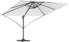 vidaXL Ομπρέλα ηλίου Άμμος 351 x 250 x 260 εκ