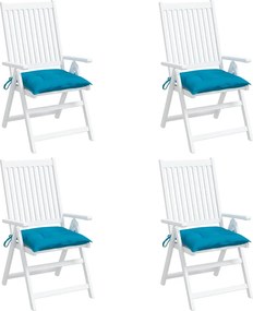vidaXL Μαξιλάρια Παλέτας 4 τεμ. Αν. Μπλε 50 x 50 x 7 εκ. Υφασμάτινα