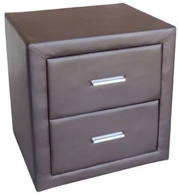 ZITA PLUS ΚΟΜΟΔΙΝΟ BROWN PU 48Χ40Χ50εκ. 48X40X50εκ.37.0120