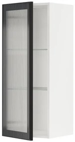 METOD ντουλάπι τοίχου με ράφια/γυάλινη πόρτα, 40x100 cm 594.906.43