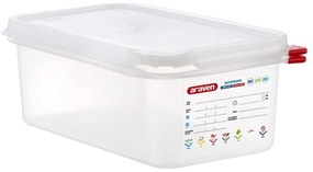 Φαγητοδοχείο Πλαστικό Hermet.Gn 1/4 AR00003027-2.8Lt 265X162X100Mm Araven Plastic
