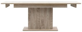 Τραπέζι Orlando 212, Δρυς, 77x90x160cm, Επιμήκυνση, Πλαστικοποιημένη μοριοσανίδα | Epipla1.gr