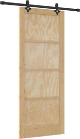 vidaXL Συρόμενη Πόρτα ORKDAL 86 x 211 cm Επεξεργασμένο Ξύλο Φυσικό