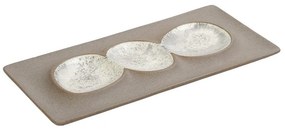 Πιατέλα Σερβιρίσματος Ορθογώνια (31.8x15.8) Espiel Spirit Beige NIC706K2