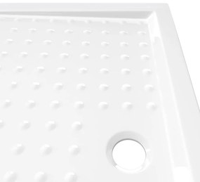 Βάση Ντουζιέρας με Σχέδιο Τάπας Λευκή 70 x 100 x 4  εκ. από ABS - Λευκό