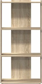 vidaXL Βιβλιοθήκη 3 Επιπέδων Sonoma Δρυς 60x30x120 εκ. Επεξεργ. Ξύλο