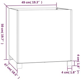 ΖΑΡΝΤΙΝΙΕΡΑ ΜΕ ΠΟΔΙΑ ΓΚΡΙ 49X47X50ΕΚ ΑΤΣΑΛΙ ΣΚΛΗΡΥΘΕΝ ΣΤΟΝ ΑΕΡΑ 823682