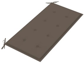 Μαξιλάρι Πάγκου Κήπου Taupe 100x50x3 εκ. Ύφασμα Oxford - Μπεζ-Γκρι