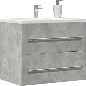 vidaXL Ντουλάπι Νιπτήρα Γκρι Σκυροδέμ. 60 x 38,5 x 48 εκ. Επεξ. Ξύλο