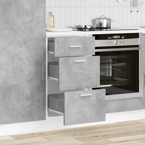 VidaXL Ντουλάπι "Lyon" Γκρι από Σκυρόδεμα 40x46x81,5 εκ. από Τεχνητό Ξύλο