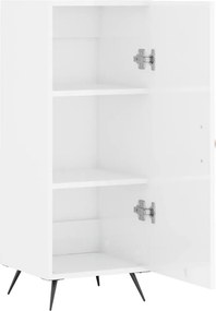 vidaXL Ντουλάπι Γυαλιστερό Λευκό 34,5x34x90 εκ. Επεξεργασμένο Ξύλο