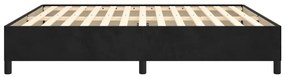 vidaXL Σκελετός Κρεβατιού Χωρίς Στρώμα Μαύρο 180x200 εκ. Βελούδινο
