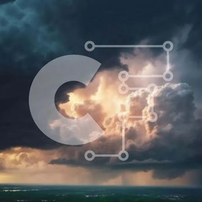 Intra Συλλεκτικό Ξύλινο Παζλ Plywood 4mm - Σκοτεινά σύννεφα καταιγίδας στον ουρανό Σε Ξύλινο Κουτί - Διαστάσεις Puzzle: 10x10 cm – 25 κομμάτια