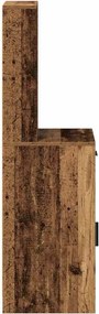 vidaXL Highboard Παλιό ξύλο 41 x 40 x 135 εκ Επεξεργασμένο Ξύλο