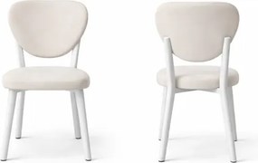 Σετ Τραπεζαρίας 6 Ατόμων Δρυς Κρεμ 120x80x75 cm