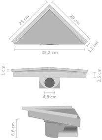 ΣΙΦΟΝΙ ΝΤΟΥΣ ΜΕ ΚΑΛΥΜΜΑ 2 ΣΕ 1 25X25 ΕΚ. ΑΠΟ ΑΝΟΞΕΙΔΩΤΟ ΑΤΣΑΛΙ 146005