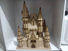 Intra απο ξύλο plywood 3mm-4mm πάχος - Disney Castle 3D παζλ Δίασταση 30x30 cm Intraeaxys-6o3y5837