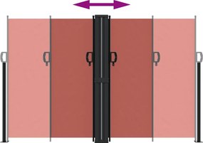 vidaXL Σκίαστρο Πλαϊνό Συρόμενο Τερακότα 160 x 1000 εκ.