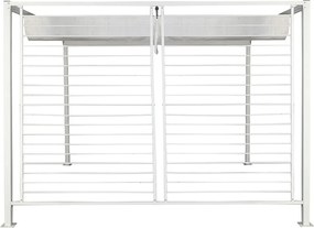 Κληματαριά DKD Home Decor Λευκό 296 x 296 x 225 cm Χάλυβας