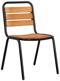Καρέκλα Canyon/T 02-00-1357 57x50x85cm Black-Oak