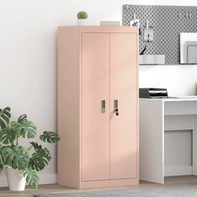 vidaXL Ντουλάπι αποθήκευσης Ροζ 60 x 40 x 140 cm Ατσάλι