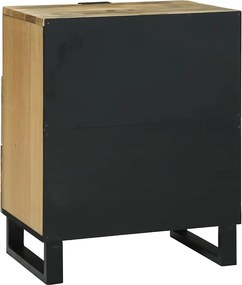 vidaXL Κομοδίνο Φυσικό 50 x 33 x 62 εκ. Επεξεργασμένο Ξύλο
