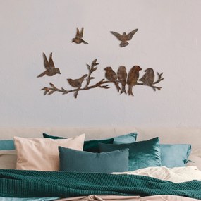 Decorative Metal Wall Accessory Rusty Birds 2 Antiquation